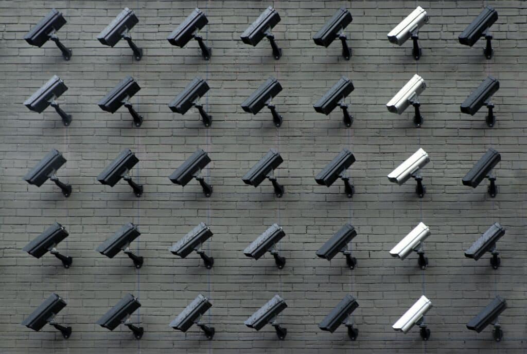 divers types de caméras de surveillance intérieures