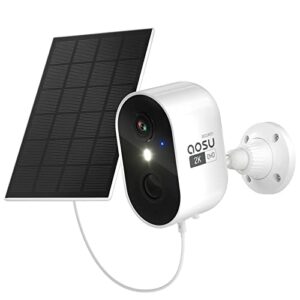 Caméra Solaire AOSU C7L: Surveillance WiFi 2K extérieure éco-responsable
