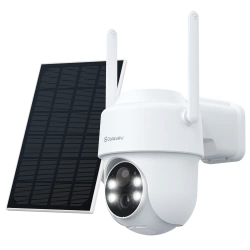 Caméra Surveillance GALAYOU 2K Solaire: WiFi, Autonome, Vision Nocturne, Alexa