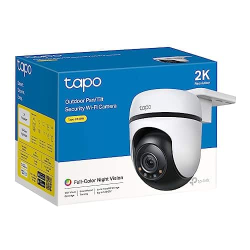 Caméra sécurité WiFi TP-Link Tapo C510W 2K, vision 360°, IP65
